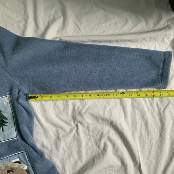 Embroidered Zippered Fleece Christmas Cardigan - Picture 6 of 8